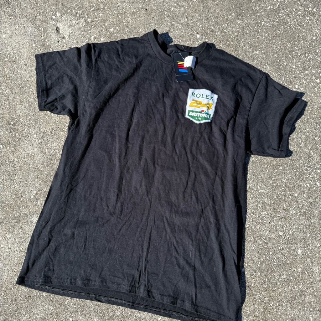 Rolex 24h Daytona Race Black Short Sleeve Mens Tee